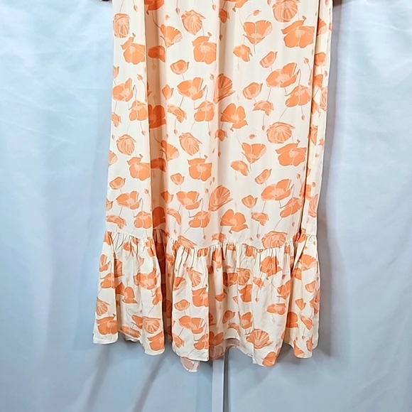 Ana Peach & Cream Off the Shoulder Dress Size Large - Picture 4 of 8